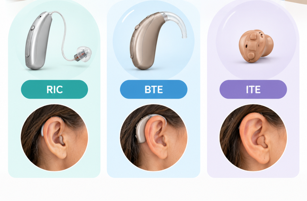 RIC vs BTE vs ITE: Which Style Suits You?